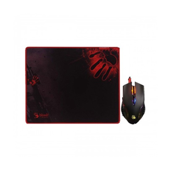 A4TECH Bloody Q8181S Neon X Glide Gaming Mouse & Mouse Pad