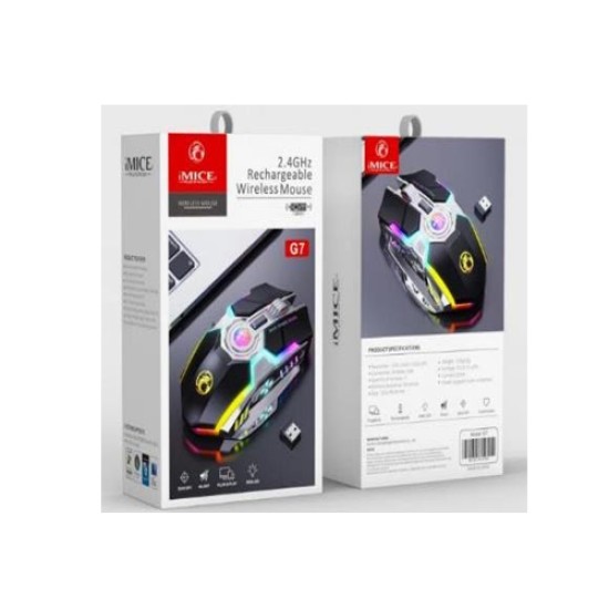 IMICE G7 WIRELESS RECHARGEABLE RGB GAMING MOUSE