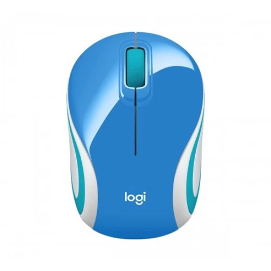 Logitech M187 Ultra Portable Blue Wireless Mouse
