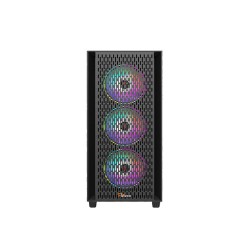 PC POWER FLOW DARK MESH ATX Desktop GAMING CASING 