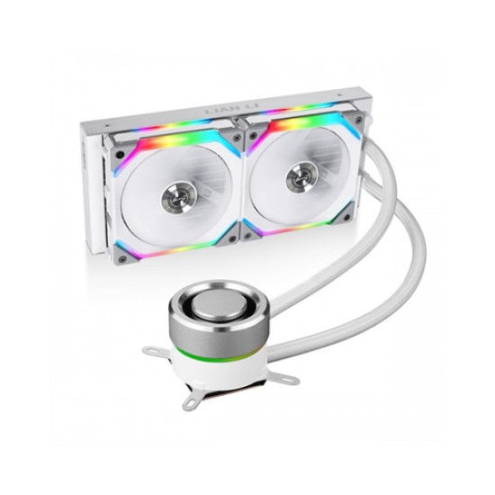 Lian Li Galahad AIO UNI FAN SL Edition 240mm Liquid CPU Cooler (White)