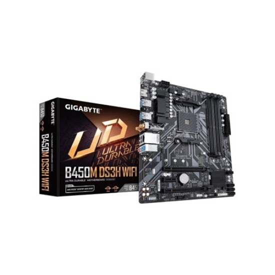 Gigabyte B450M DS3H WIFI AM4 AMD Micro ATX Motherboard