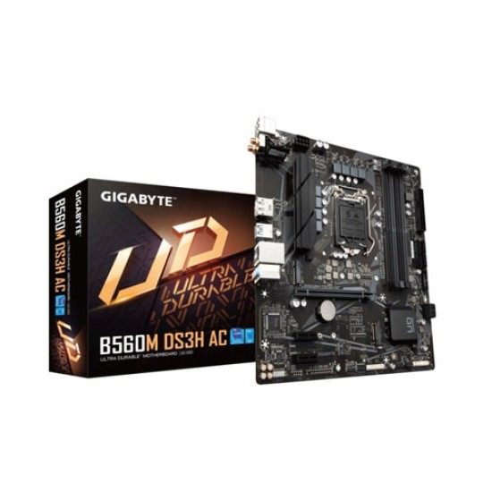 Gigabyte B560M DS3H AC Intel 10th and 11th Gen Micro ATX Motherboard