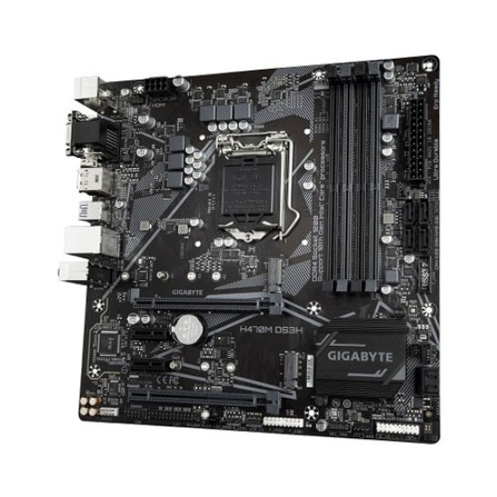 Gigabyte H470M DS3H 10th Gen Micro ATX Motherboard