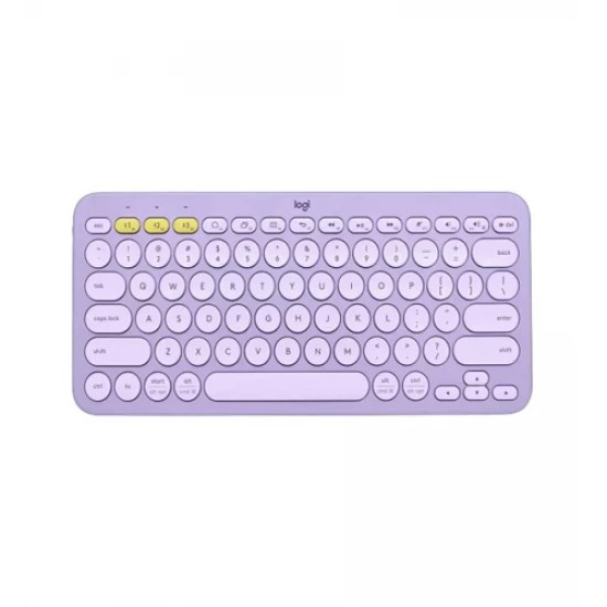 Logitech K380 Bluetooth Multi Device Lavender Lemonade Keyboard