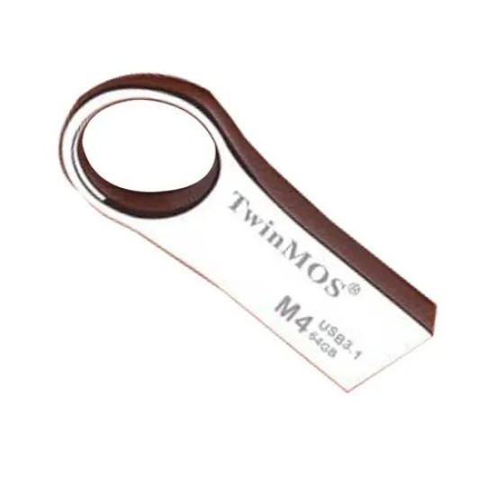 TwinMOS M4 64GB USB 3.1 Gen 1 Metal Body Black Pen Drive