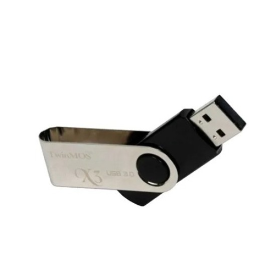 Twinmos X3 64GB USB 3.1 Gen 1 Black Silver Pen Drive