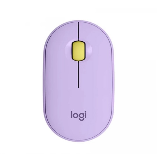 Logitech M350 Pebble Lavender Lemonade Wireless Mouse
